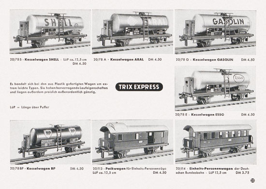 Trix Express Katalog 1957