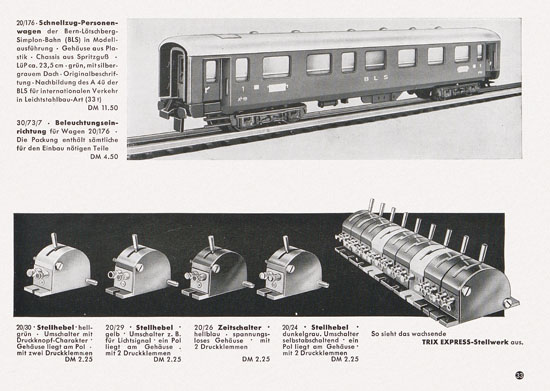 Trix Express Katalog 1957