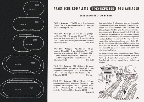 Trix Express Katalog 1957