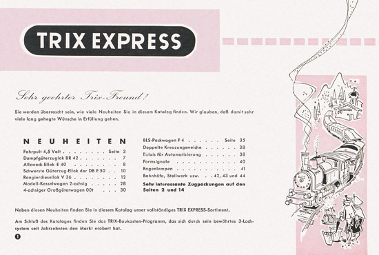 Trix Express Katalog 1959