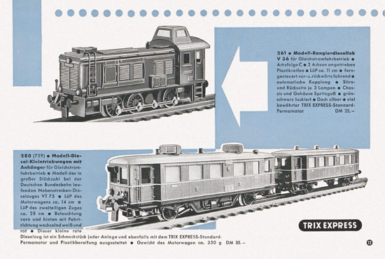 Trix Express Katalog 1959