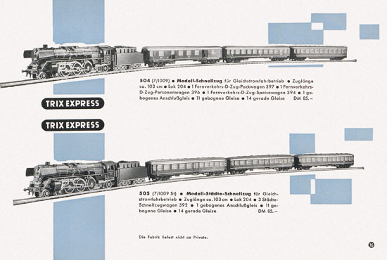 Trix Express Katalog 1959