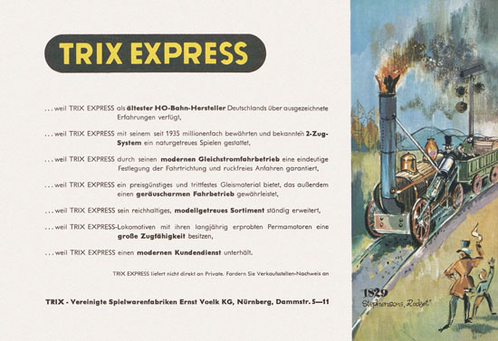 Trix Express Katalog 1961