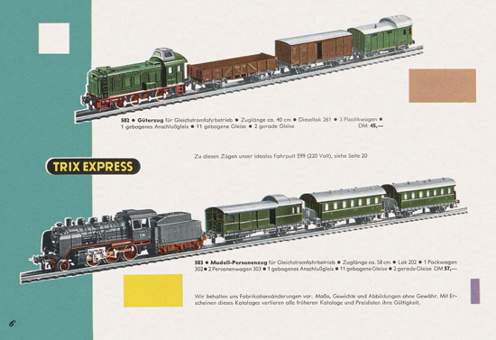 Trix Express Katalog 1961