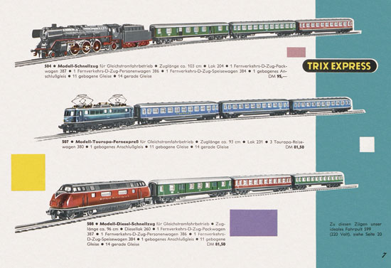 Trix Express Katalog 1961