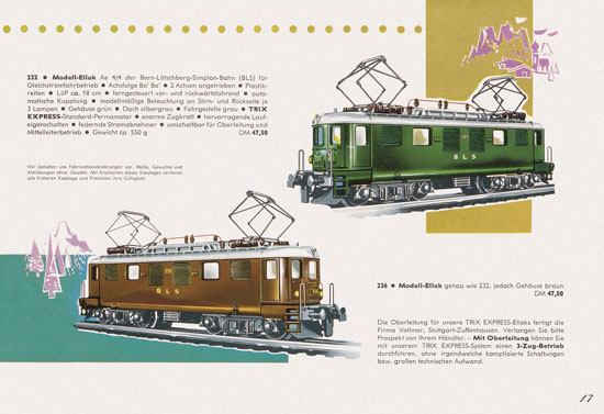 Trix Express Katalog 1961