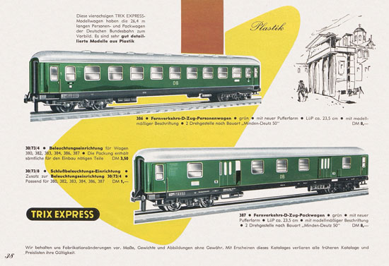 Trix Express Katalog 1961