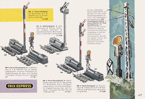 Trix Express Katalog 1961