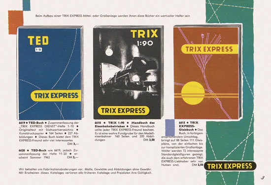 Trix Express Katalog 1962