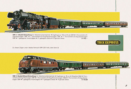 Trix Express Katalog 1962