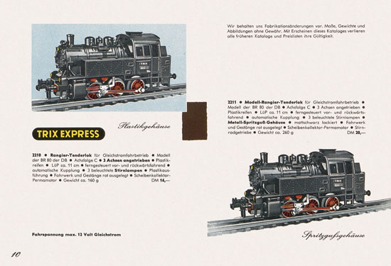 Trix Express Katalog 1962