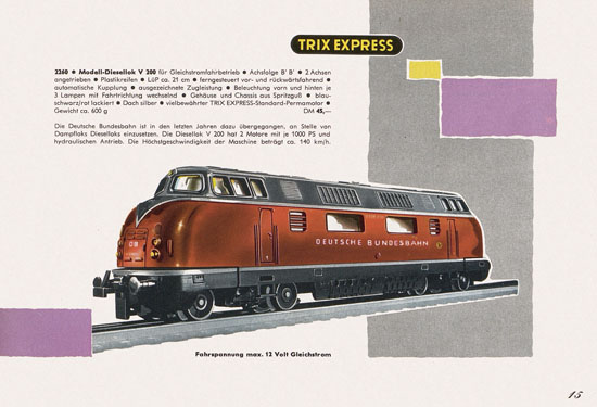 Trix Express Katalog 1962