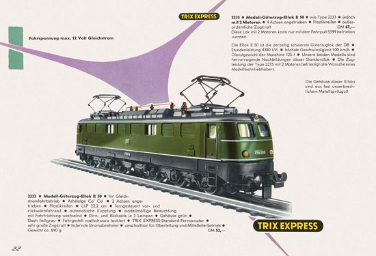 Trix Express Katalog 1962