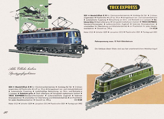 Trix Express Katalog 1963