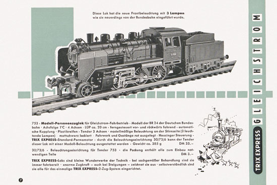 Trix Express Katalog 1958