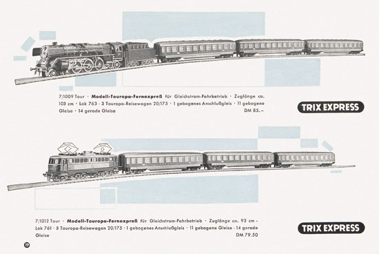 Trix Express Katalog 1958