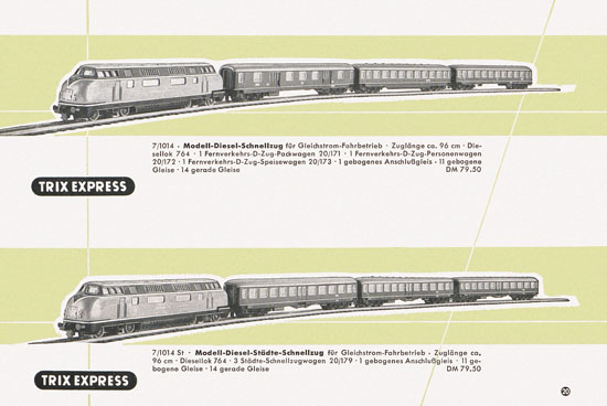 Trix Express Katalog 1958