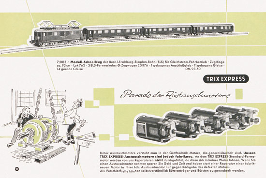 Trix Express Katalog 1958