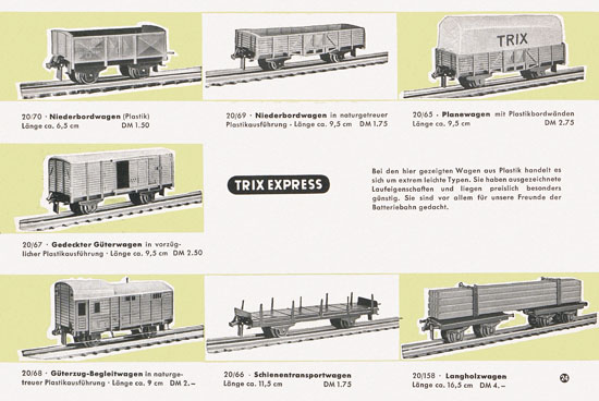 Trix Express Katalog 1958