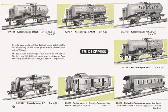Trix Express Katalog 1958
