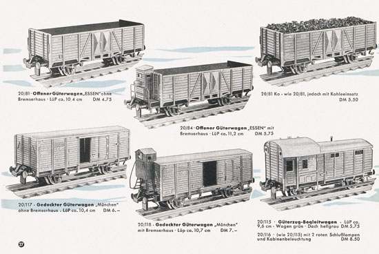 Trix Express Katalog 1958