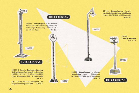 Trix Express Katalog 1958