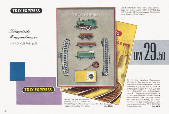 Trix Express Katalog Spur H0 1960-1961