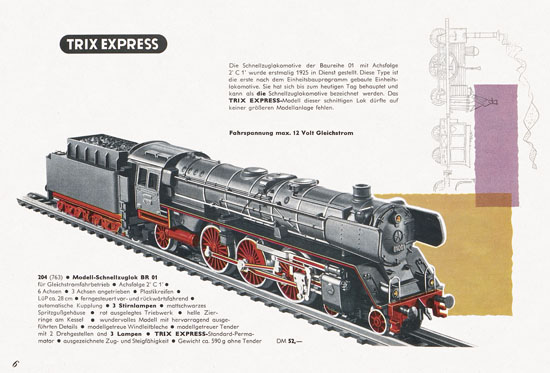 Trix Express Katalog Spur H0 1960-1961