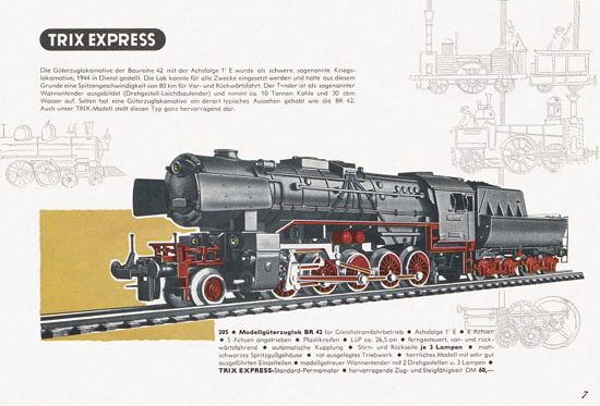 Trix Express Katalog Spur H0 1960-1961