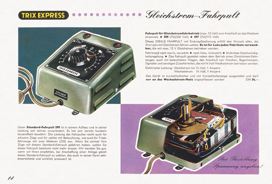 Trix Express Katalog Spur H0 1960-1961