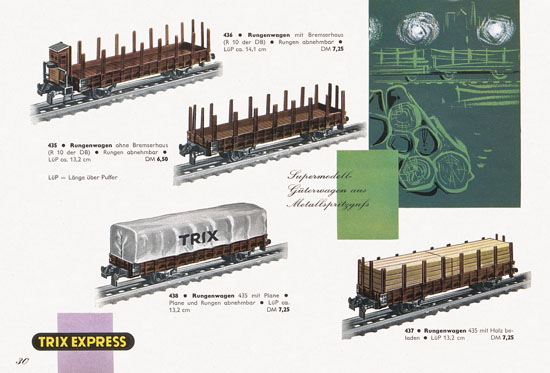 Trix Express Katalog Spur H0 1960-1961