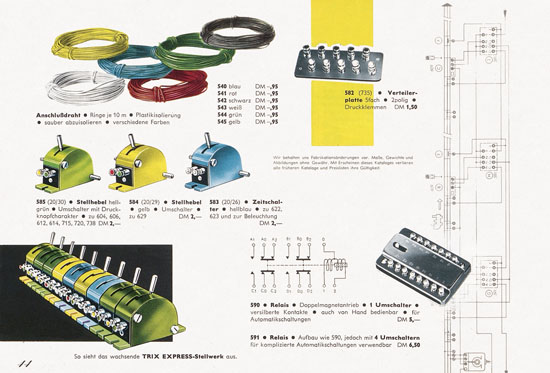 Trix Express Katalog Spur H0 1960-1961