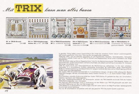 Trix Express Katalog Spur H0 1960-1961