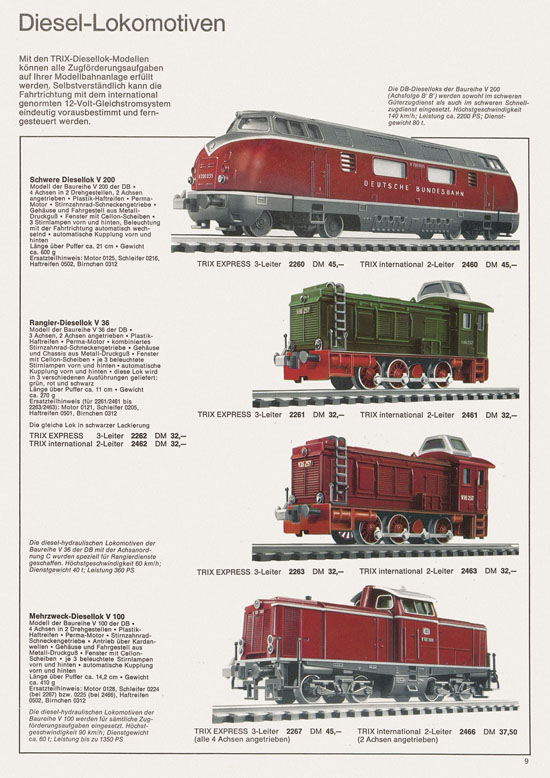 Trix Gesamtkatalog 1967