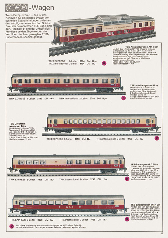 Trix Gesamtkatalog 1967