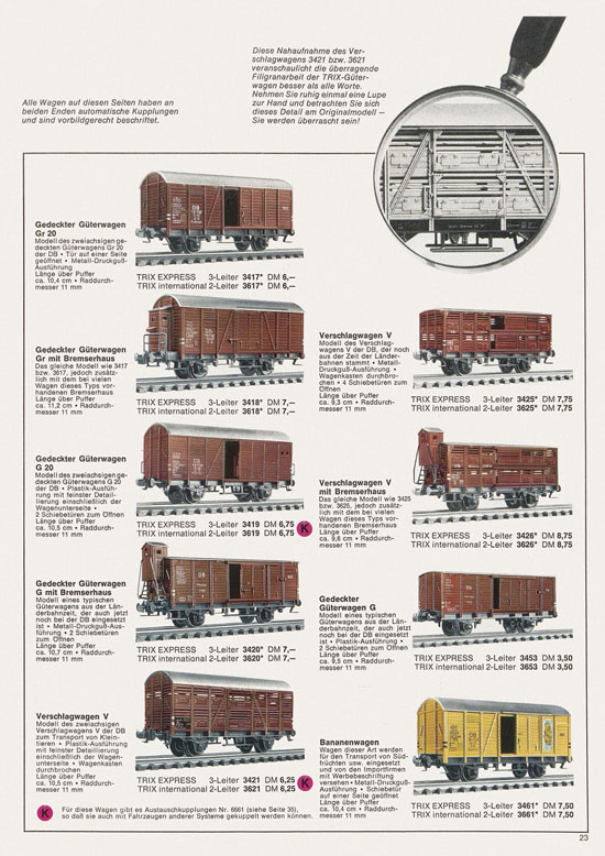 Trix Gesamtkatalog 1967