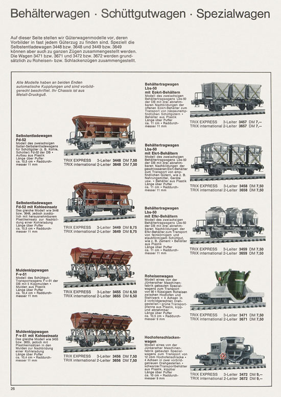 Trix Gesamtkatalog 1967