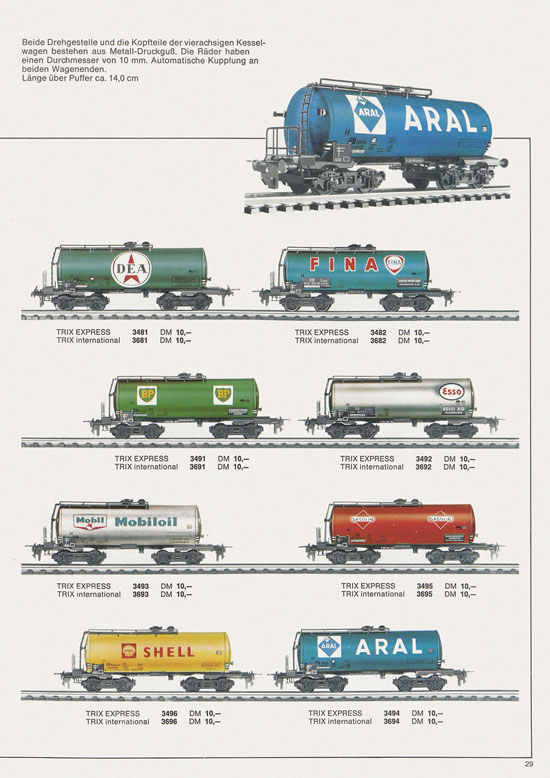 Trix Gesamtkatalog 1967