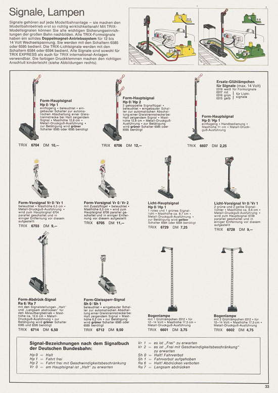 Trix Gesamtkatalog 1967