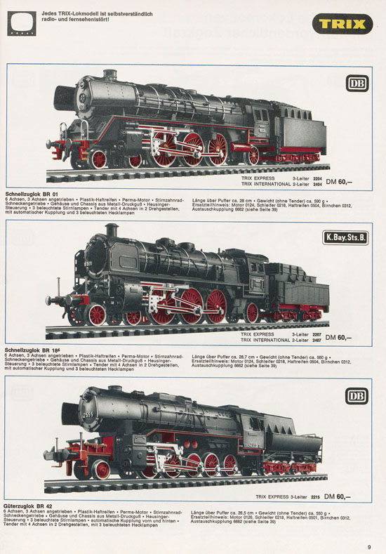 Trix Gesamtkatalog 1968