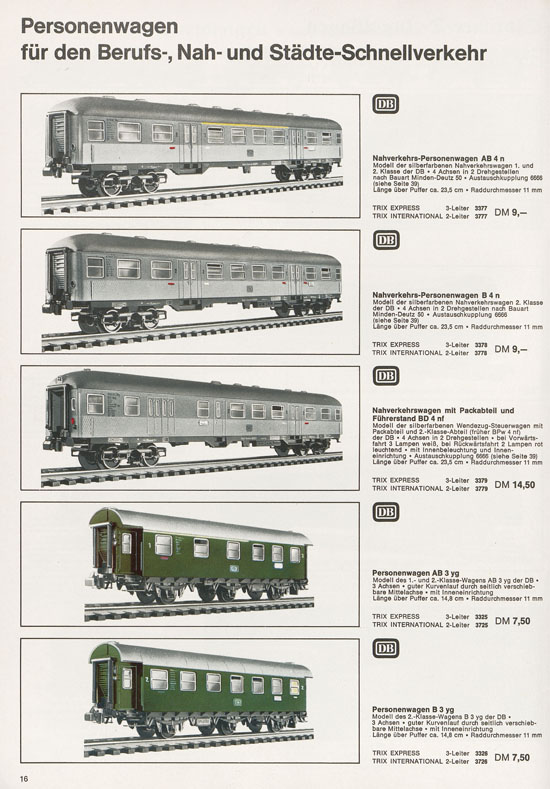 Trix Gesamtkatalog 1968