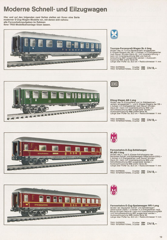 Trix Gesamtkatalog 1968