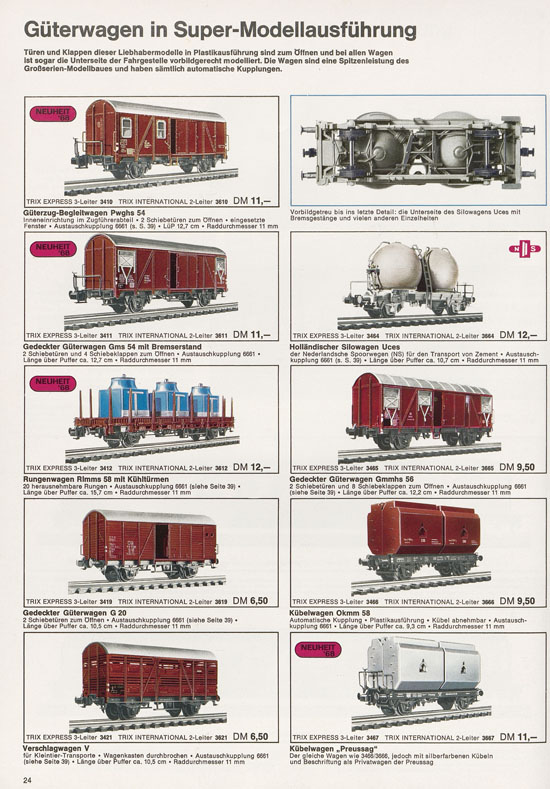 Trix Gesamtkatalog 1968