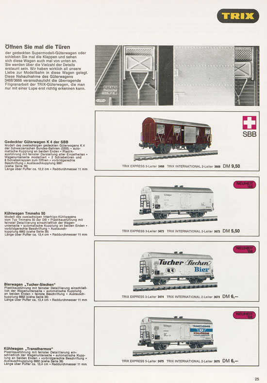 Trix Gesamtkatalog 1968