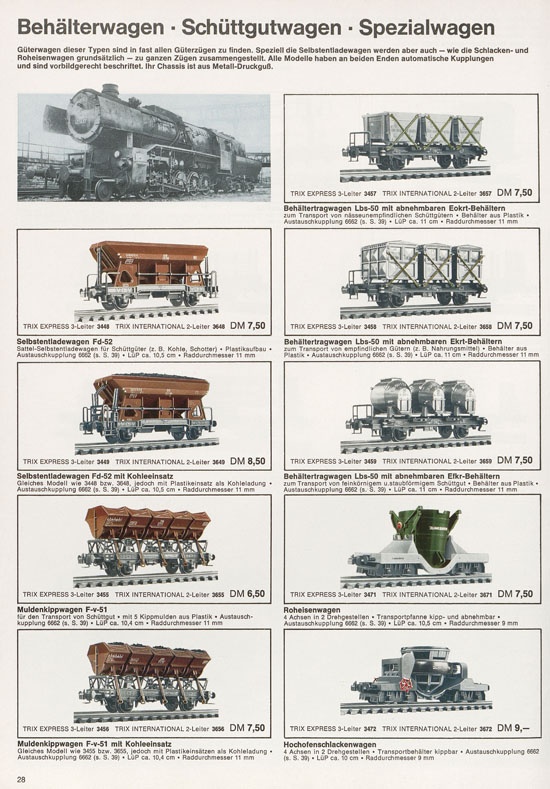 Trix Gesamtkatalog 1968