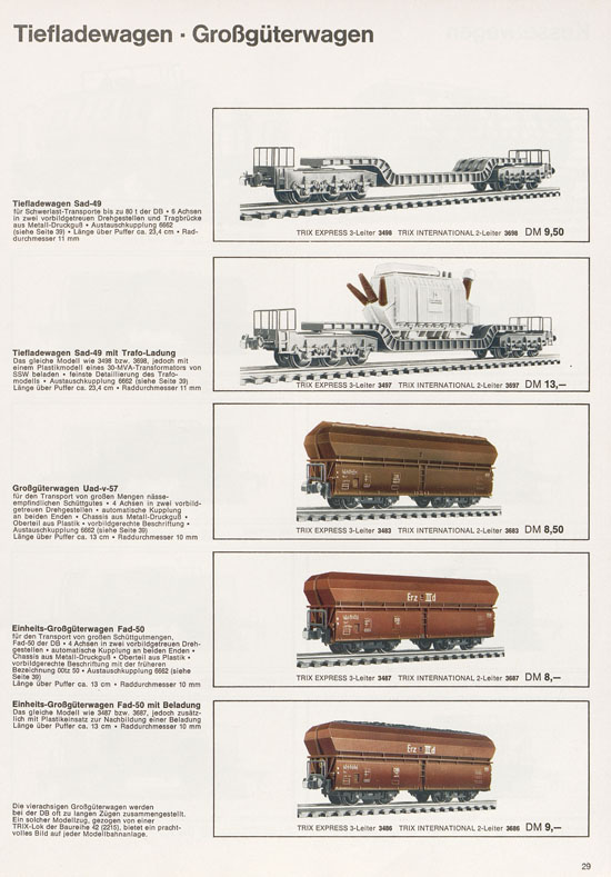 Trix Gesamtkatalog 1968