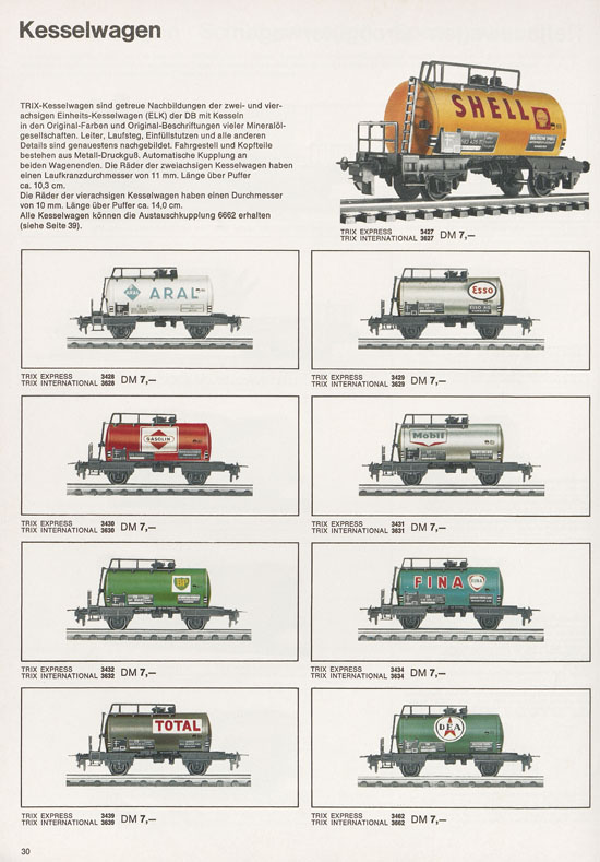 Trix Gesamtkatalog 1968