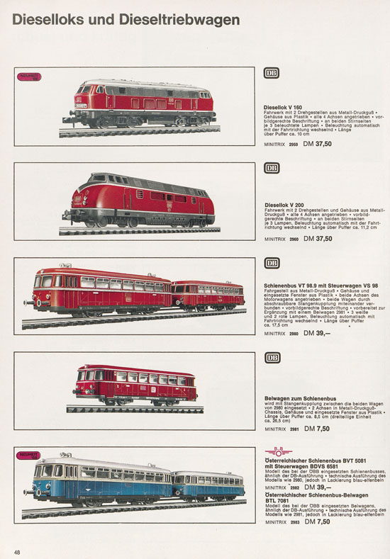 Trix Gesamtkatalog 1968