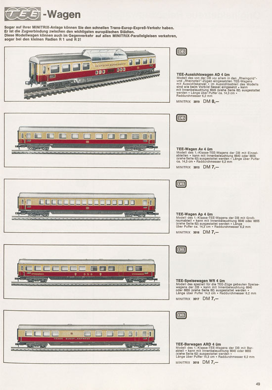 Trix Gesamtkatalog 1968