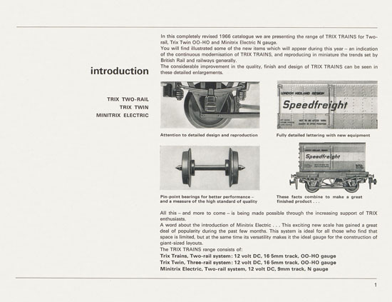 TRIX catalogue 1966